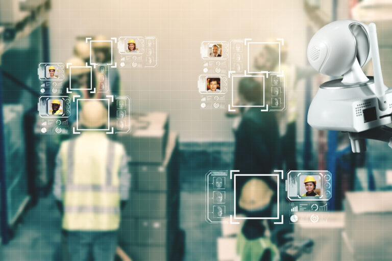 Facial recognition technology for industry worker to access machine control